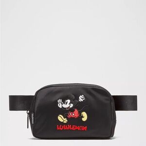 lululemon Black Mickey Mouse Waist Bag